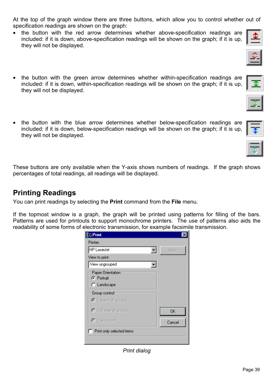 Printing readings | Piega Thermo Check for Windows 1.6 User Manual | Page 43 / 44