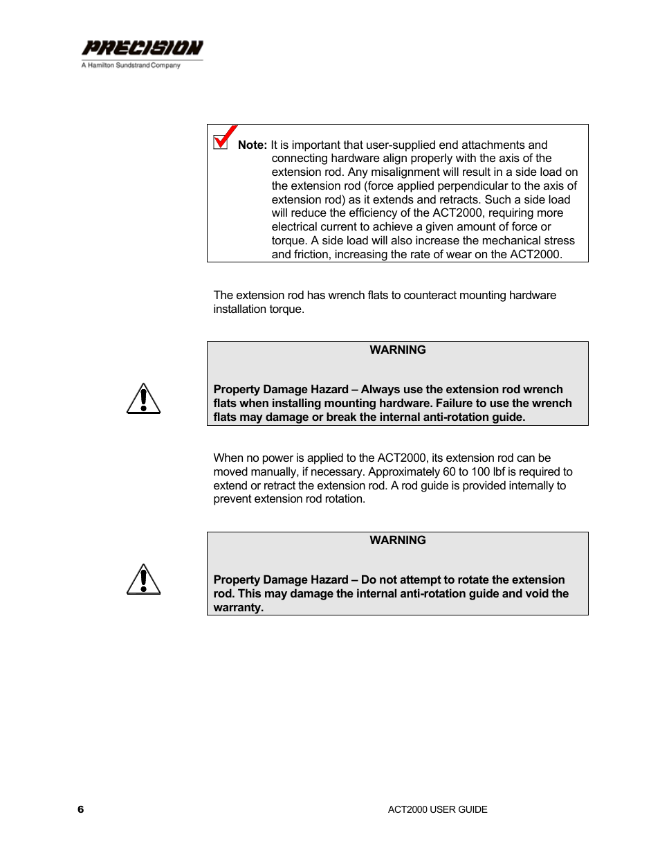Hamilton Sundstrand Company ACT2000 User Manual | Page 12 / 64