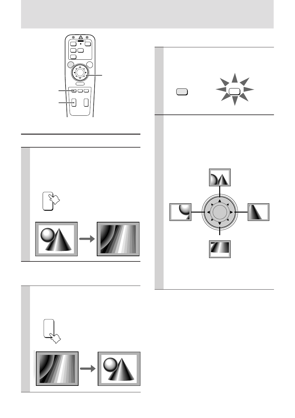 Press magnify, Press position, E – 20 | Plus Corporation UP-1100 User Manual | Page 20 / 34