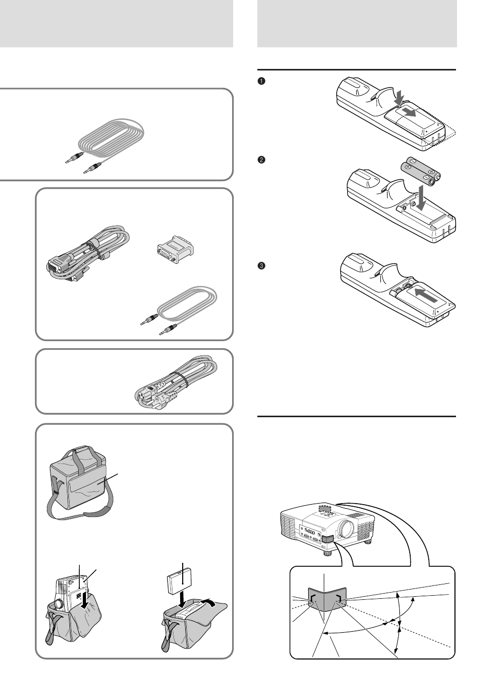 Inserting the batteries, Remote control effective range | Plus Corporation UP-1100 User Manual | Page 5 / 34