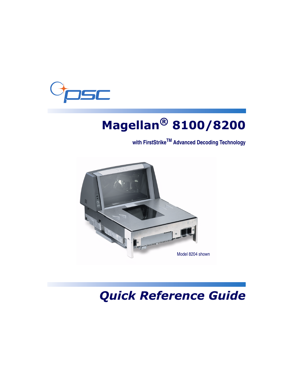 PSC Magellan 8200 User Manual | 56 pages