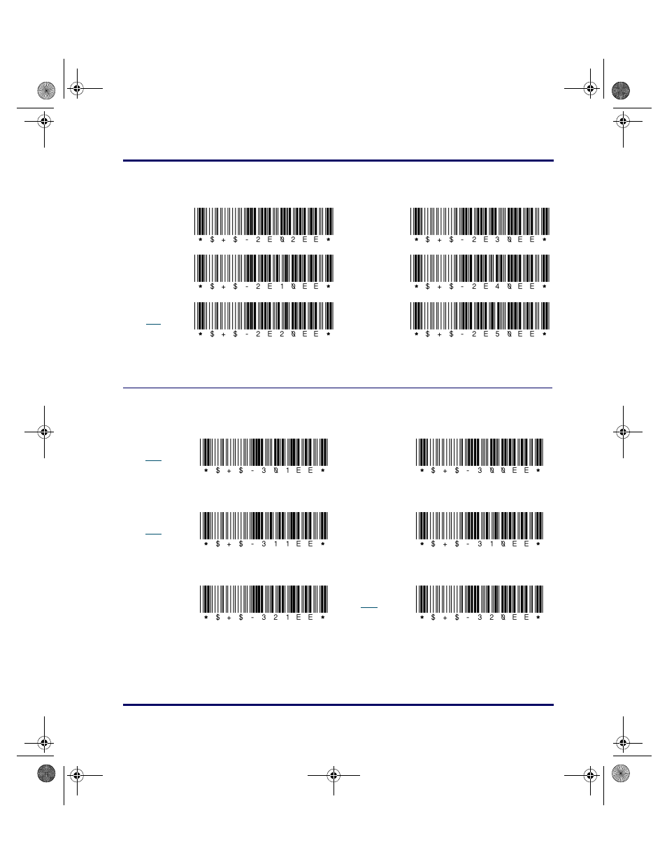 Upc-a, 2e02ee, 2e30ee | 2e10ee, 2e40ee, 2e20ee, 2e50ee, 301ee, 300ee, 311ee | PSC PT2000 User Manual | Page 145 / 166