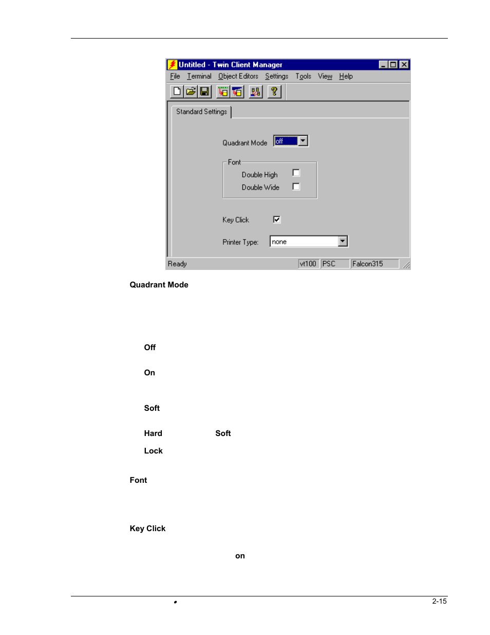PSC FALCON 315 User Manual | Page 23 / 84