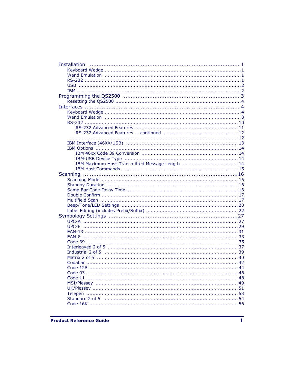 PSC QS2500 User Manual | Page 3 / 76