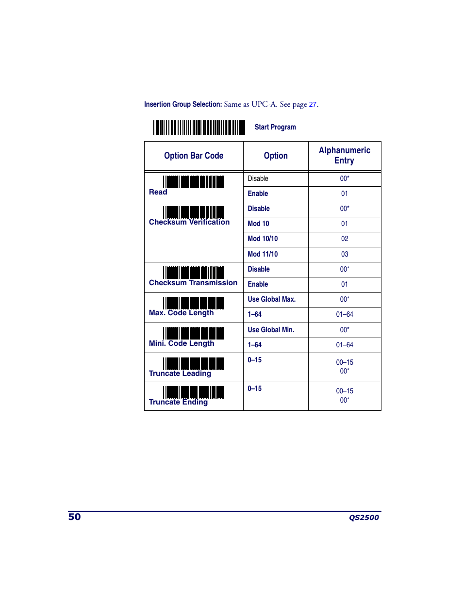 PSC QS2500 User Manual | Page 54 / 76