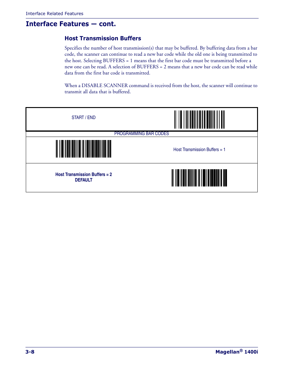 Interface features — cont | PSC 1400I User Manual | Page 36 / 180
