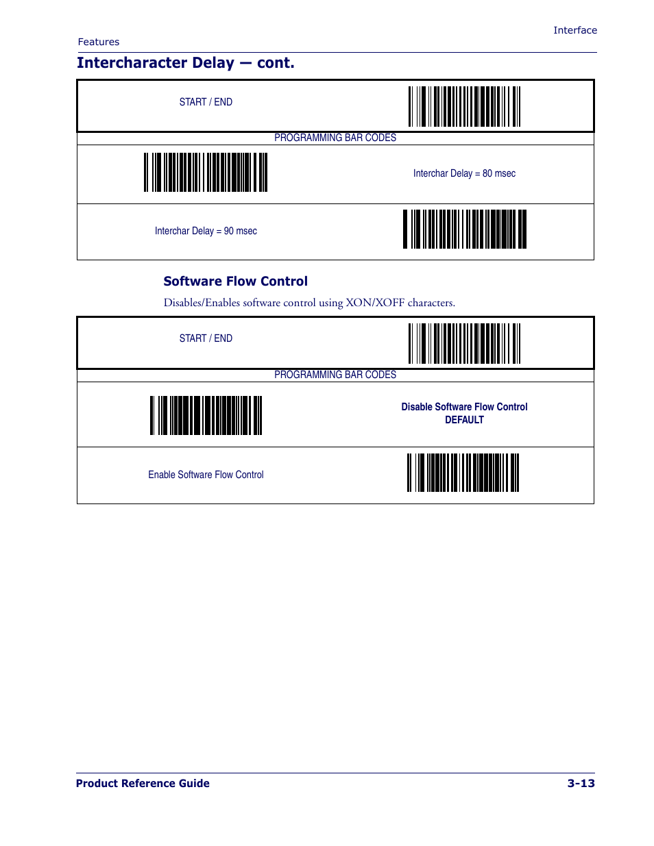 Intercharacter delay — cont | PSC 1400I User Manual | Page 41 / 180