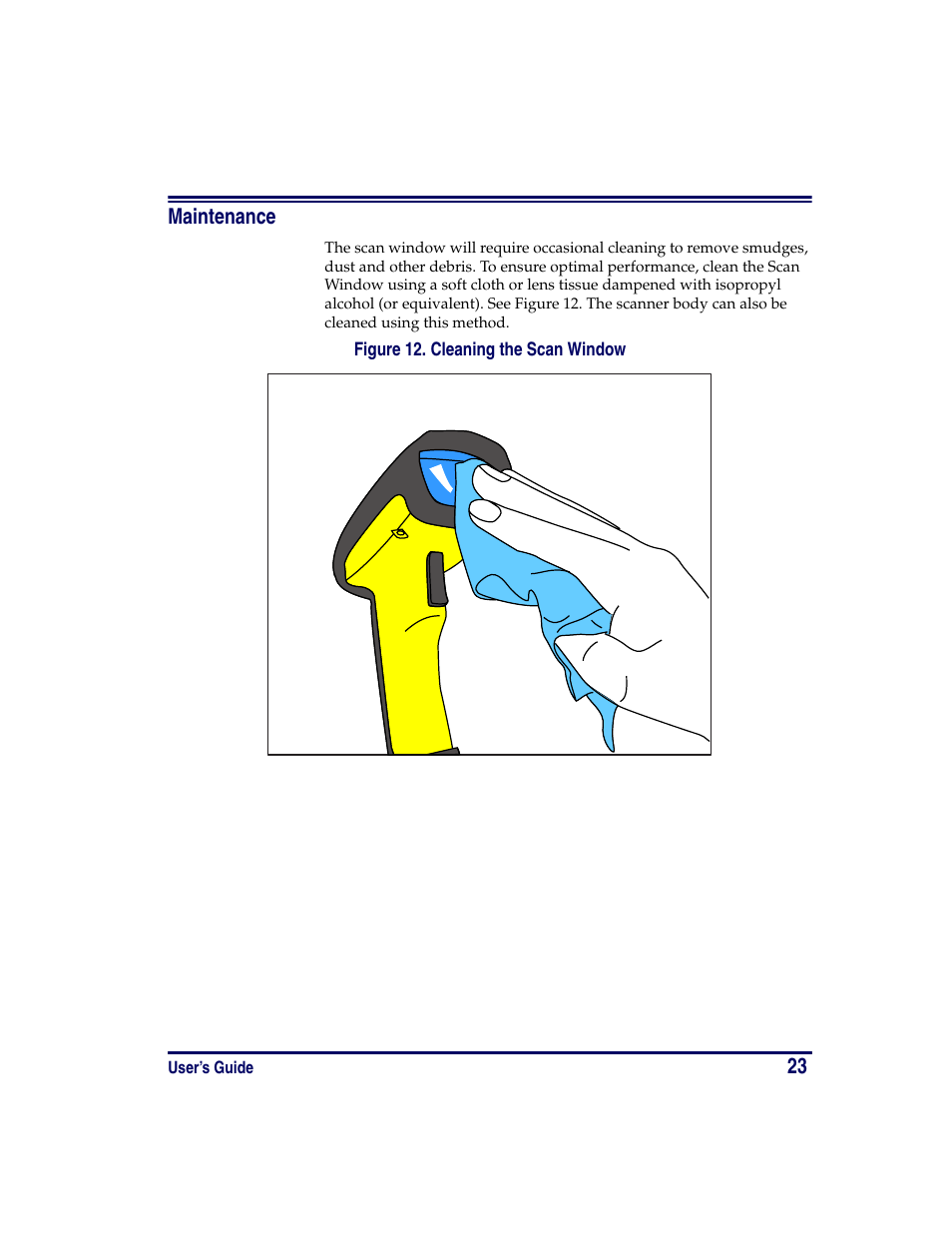 Maintenance | PSC PowerScan RF User Manual | Page 31 / 36
