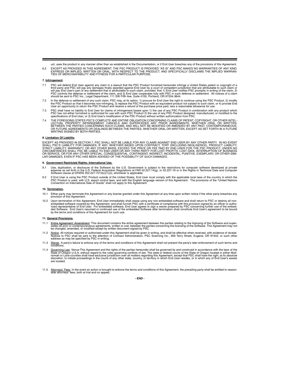 PSC PowerScan RF User Manual | Page 4 / 36