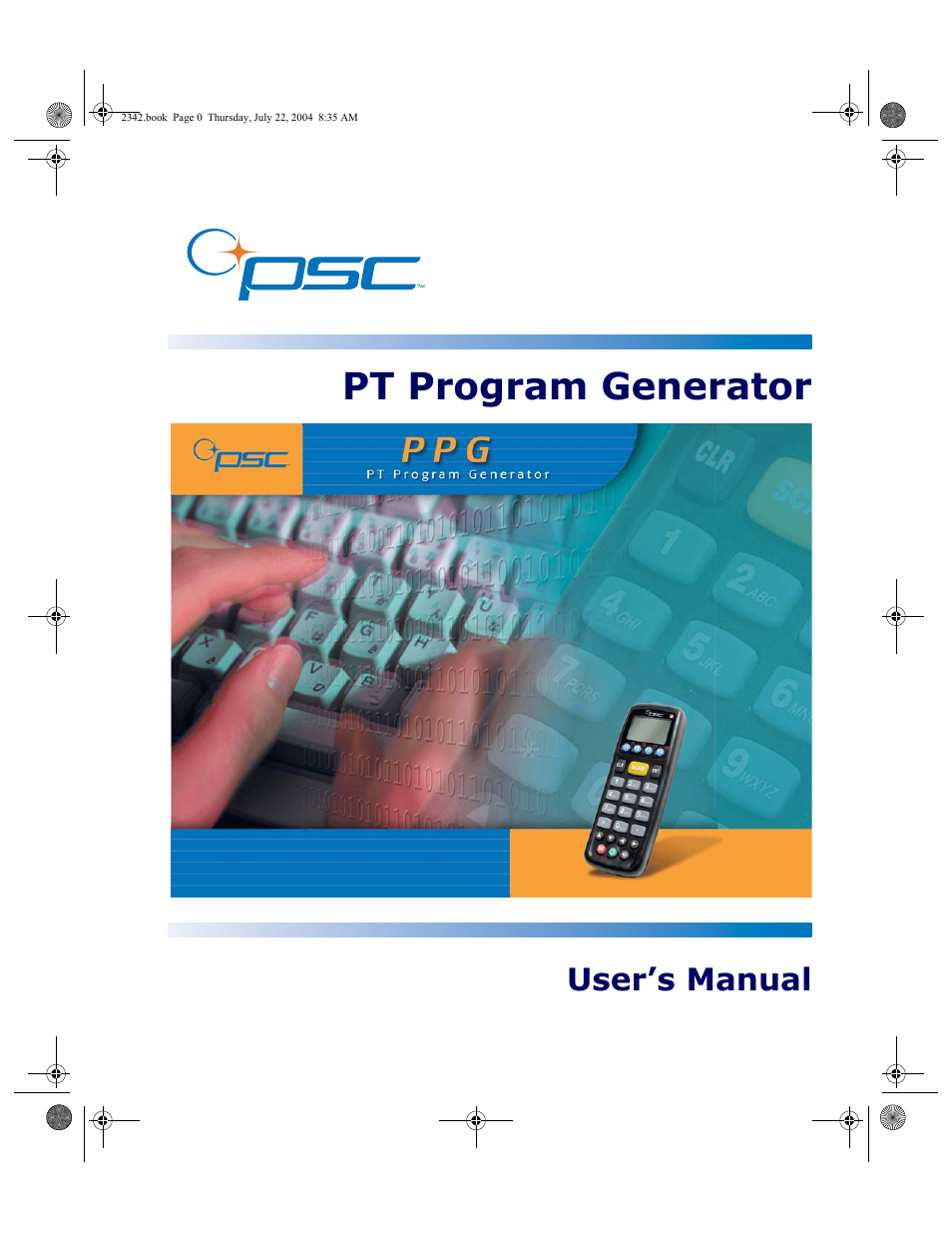 PSC PT Program Generator User Manual | 204 pages