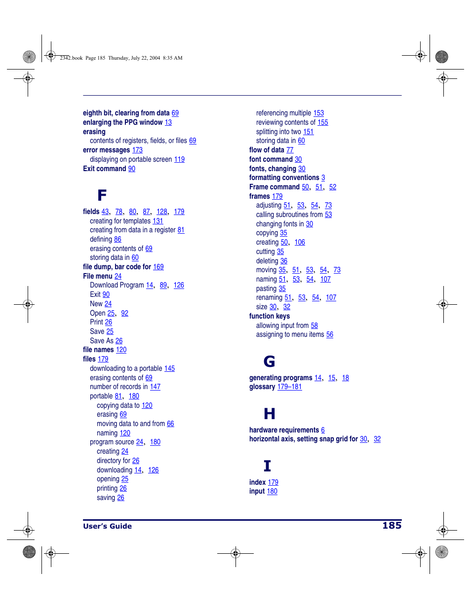 PSC PT Program Generator User Manual | Page 197 / 204