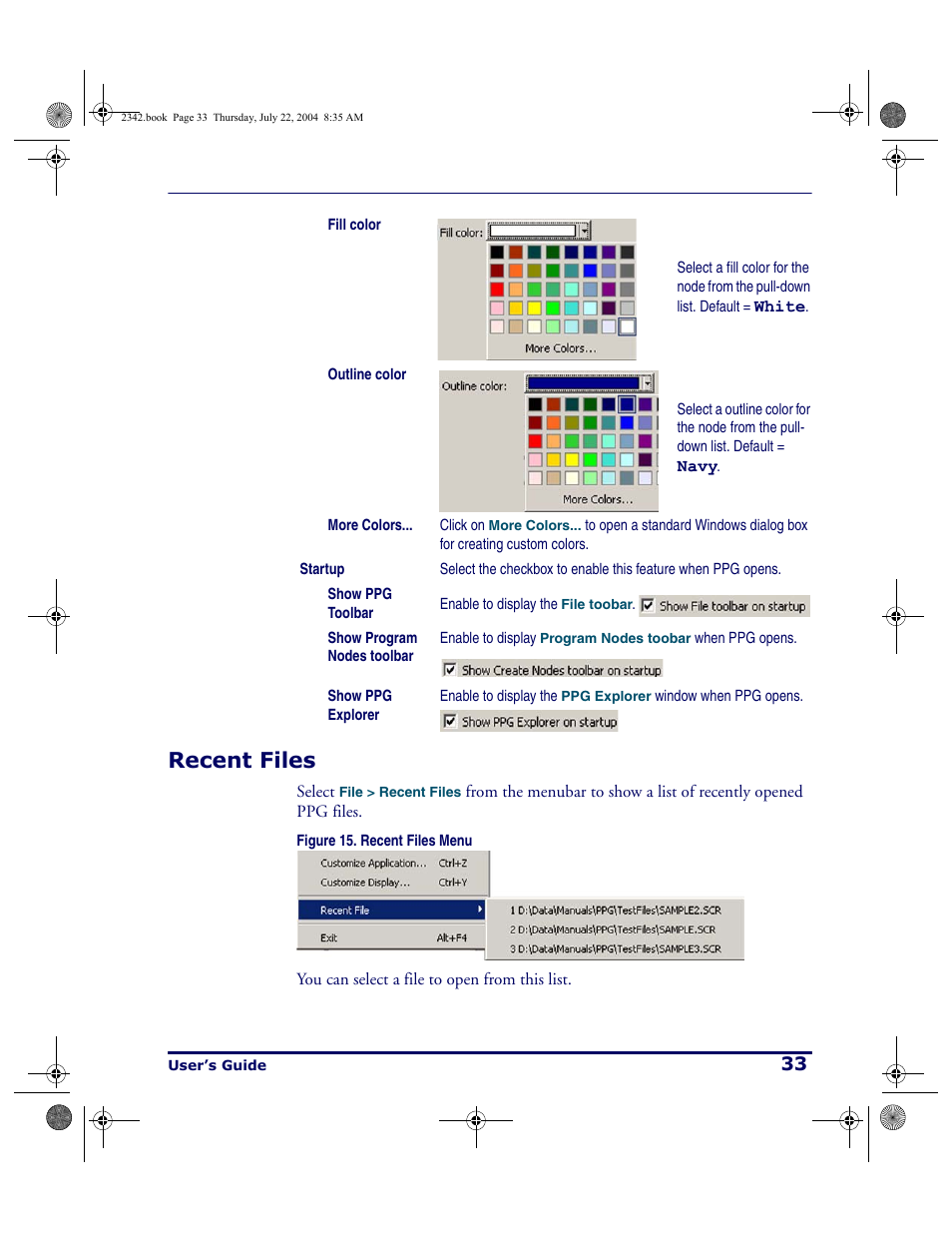 Recent files | PSC PT Program Generator User Manual | Page 45 / 204