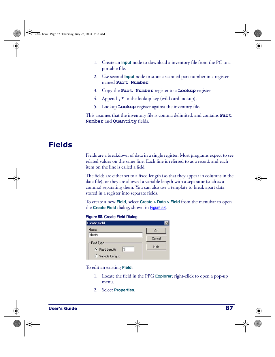 Fields, For mor | PSC PT Program Generator User Manual | Page 99 / 204