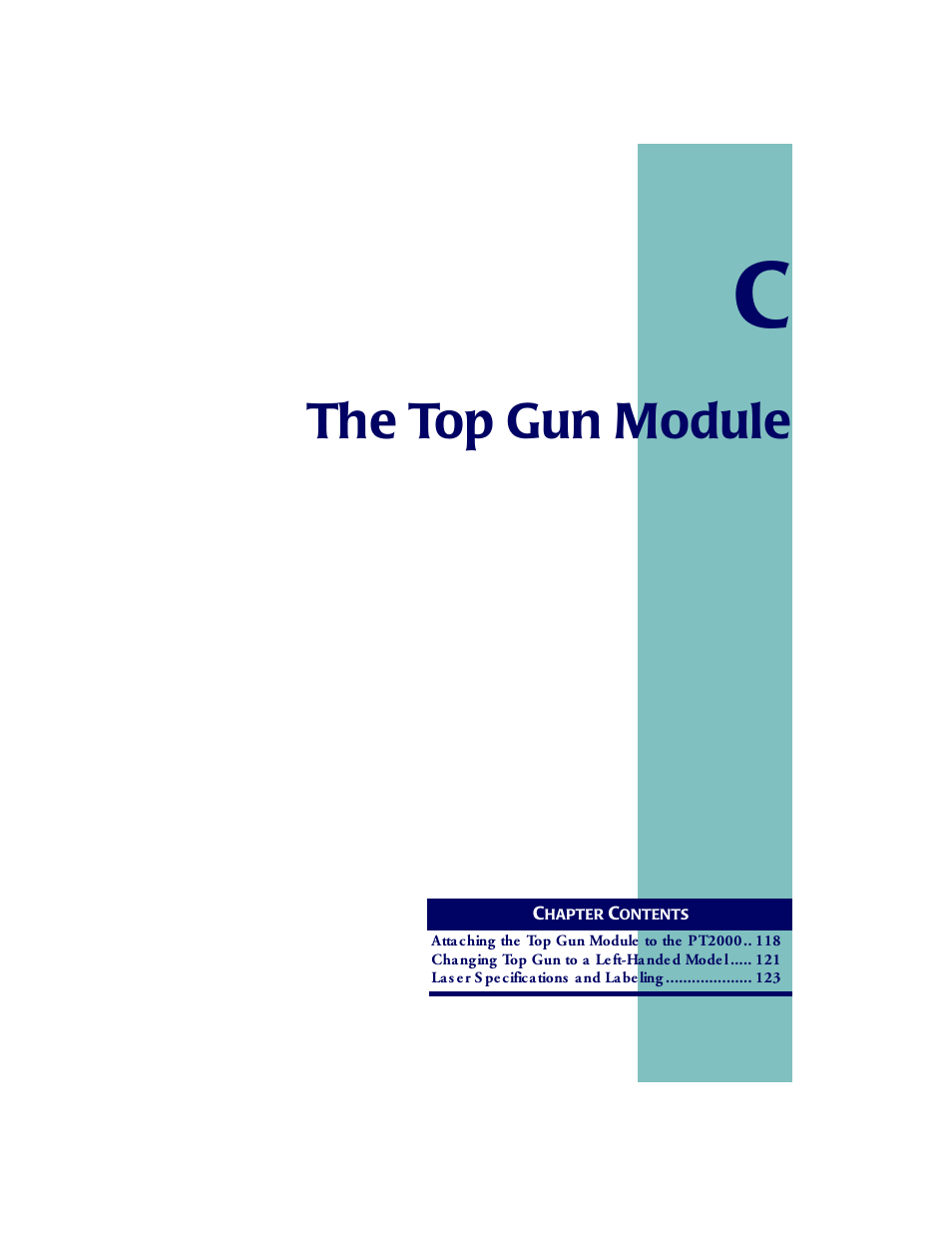 The top gun module, Appendix c | PSC PT2000TM User Manual | Page 109 / 168
