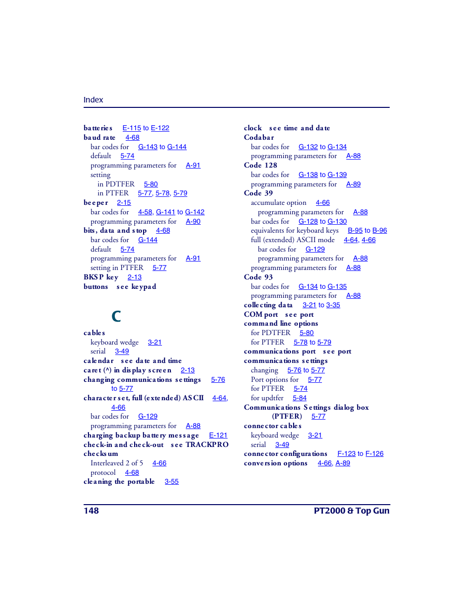 PSC PT2000TM User Manual | Page 158 / 168