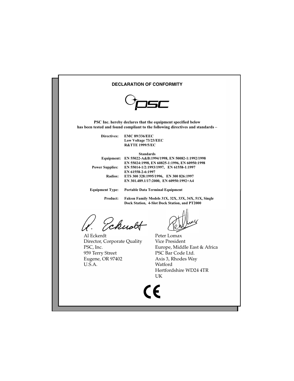 PSC PT2000TM User Manual | Page 167 / 168