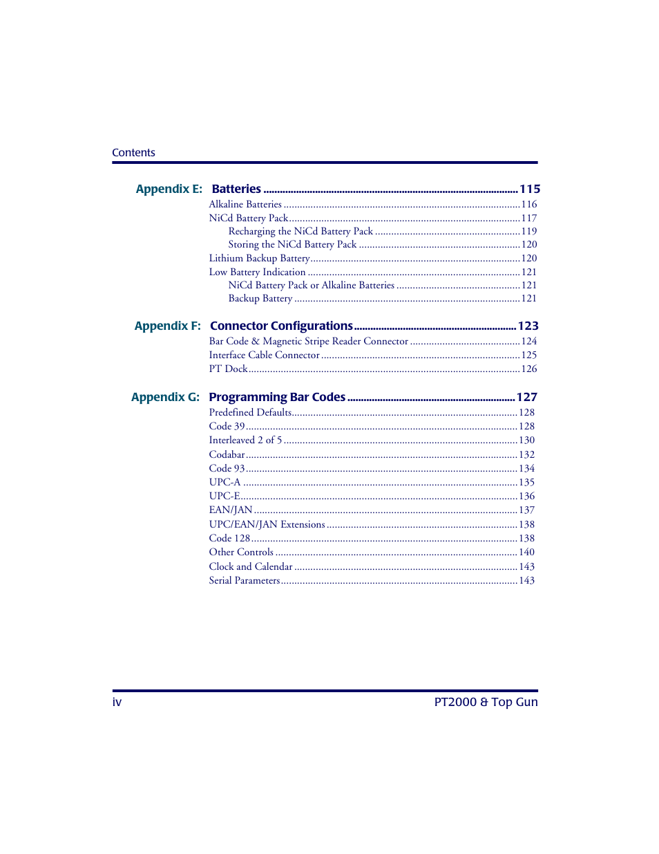 PSC PT2000TM User Manual | Page 6 / 168