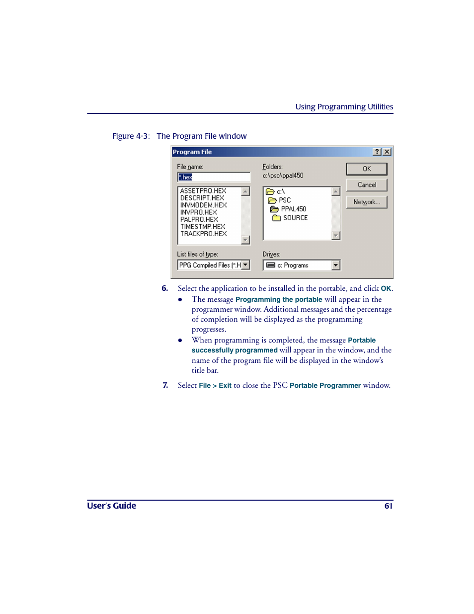 Figure 4-3 | PSC PT2000TM User Manual | Page 71 / 168