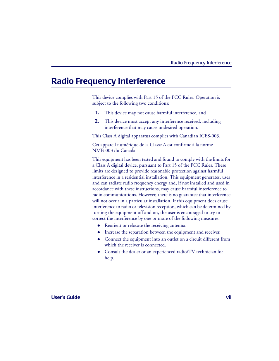 Radio frequency interference | PSC PT2000TM User Manual | Page 9 / 168