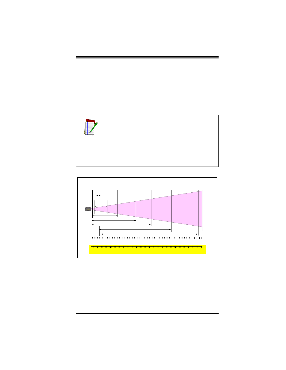 Scanning range, Depth of field, Figure 3. depth of field (sr) | User’s guide | PSC LR User Manual | Page 9 / 20