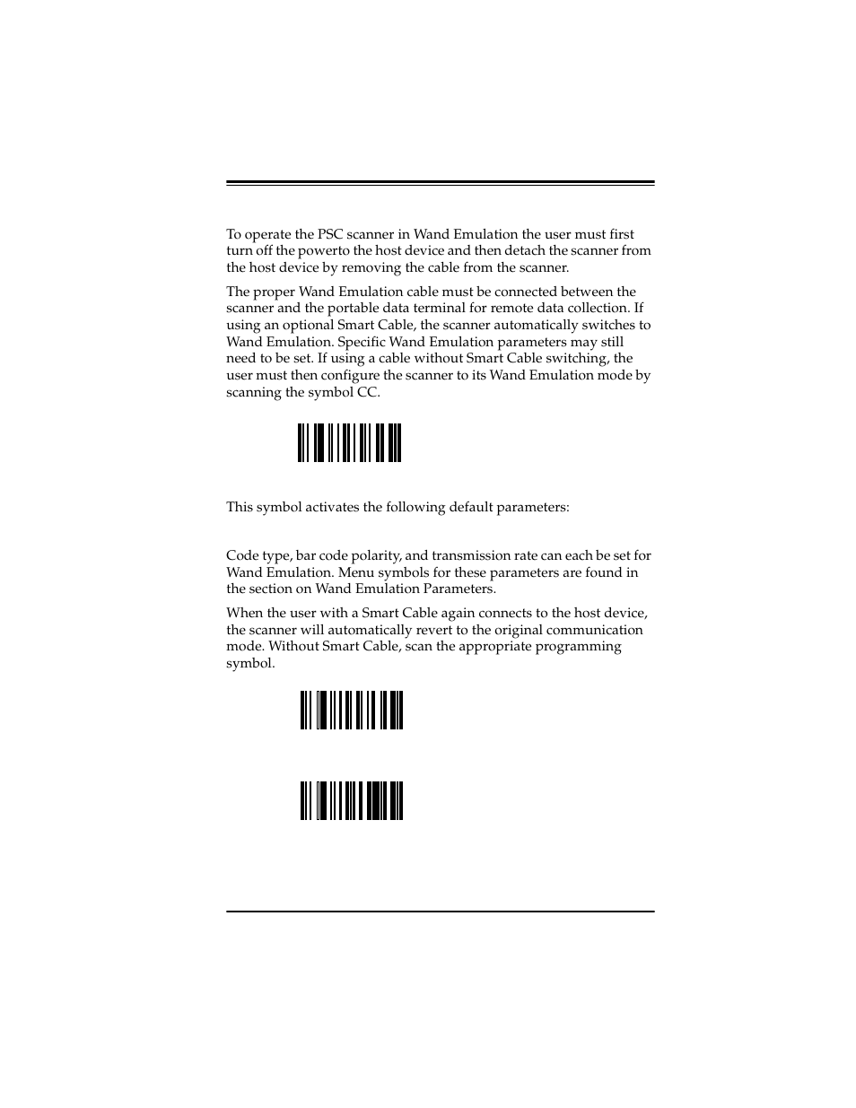 Wand emulation operation, 7wand emulation operation | PSC Scanners User Manual | Page 13 / 84