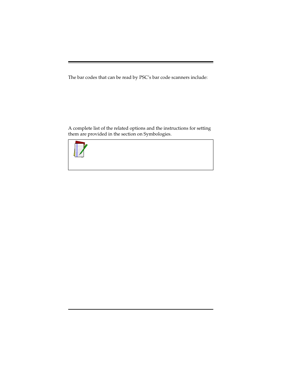 Symbologies | PSC Scanners User Manual | Page 16 / 84