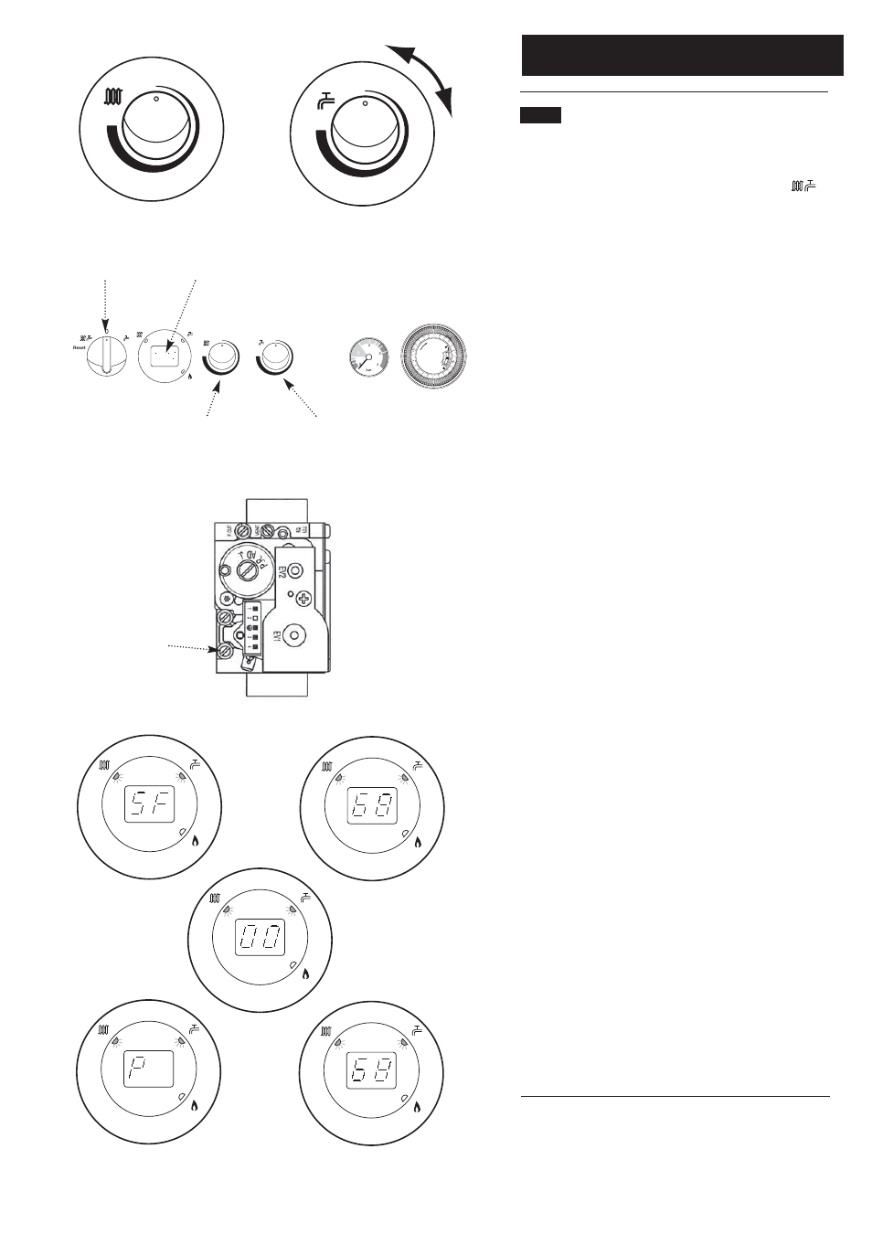 0 commissioning, H 28 model 3.1m, H 33 model 3.6 m | Gas pressure test point gas valve | Potthof & Co Potterton Gold HE Range Condensing Combination Boiler 33kw User Manual | Page 37 / 64