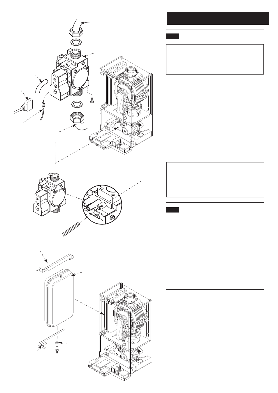 0 changing components | Potthof & Co Potterton Gold HE Range Condensing Combination Boiler 33kw User Manual | Page 50 / 64