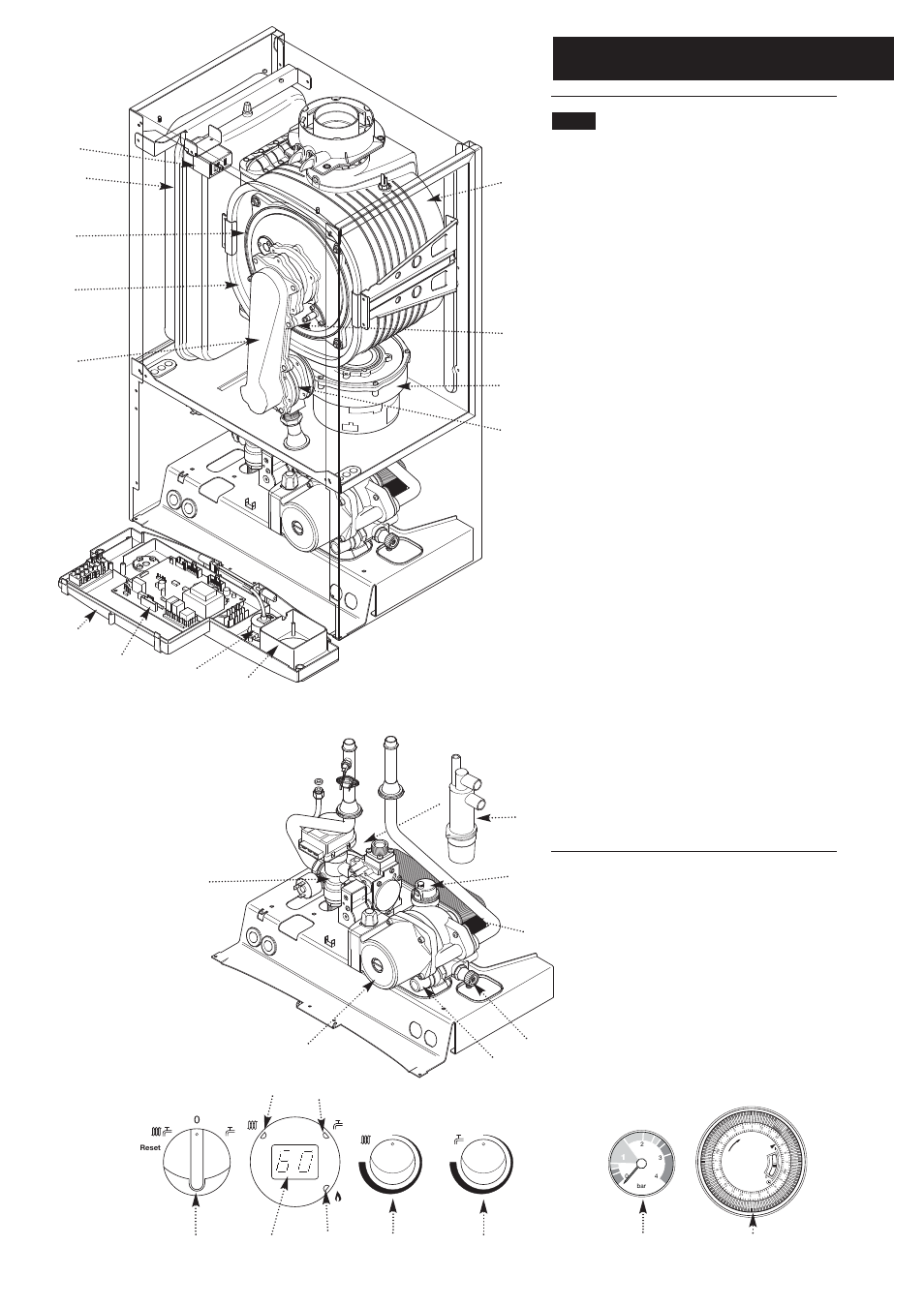 0 general layout, 1 layout | Potthof & Co Potterton Gold HE Range Condensing Combination Boiler 33kw User Manual | Page 8 / 64