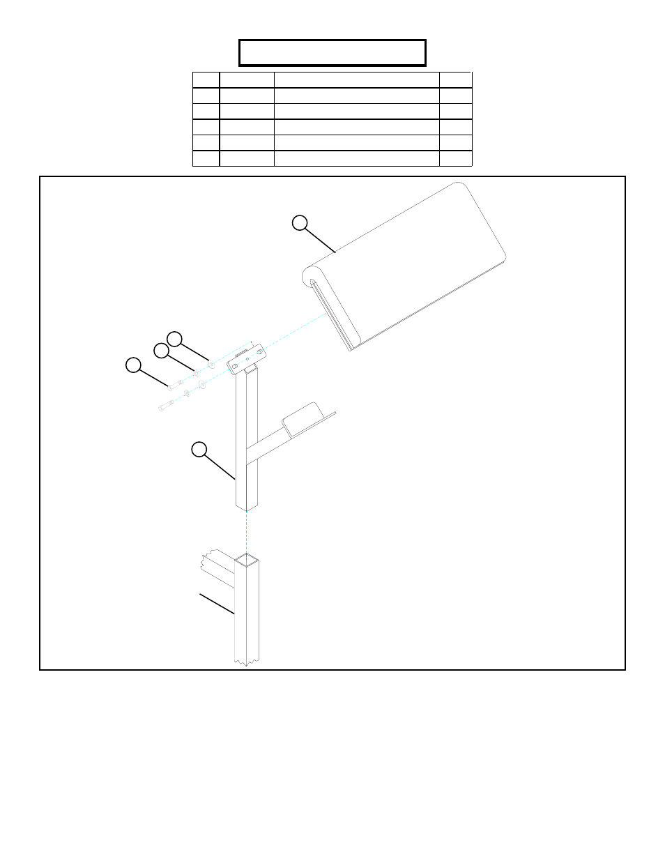 Parts list, Figure 1, Step 1 | ParaBody 886101 User Manual | Page 3 / 3