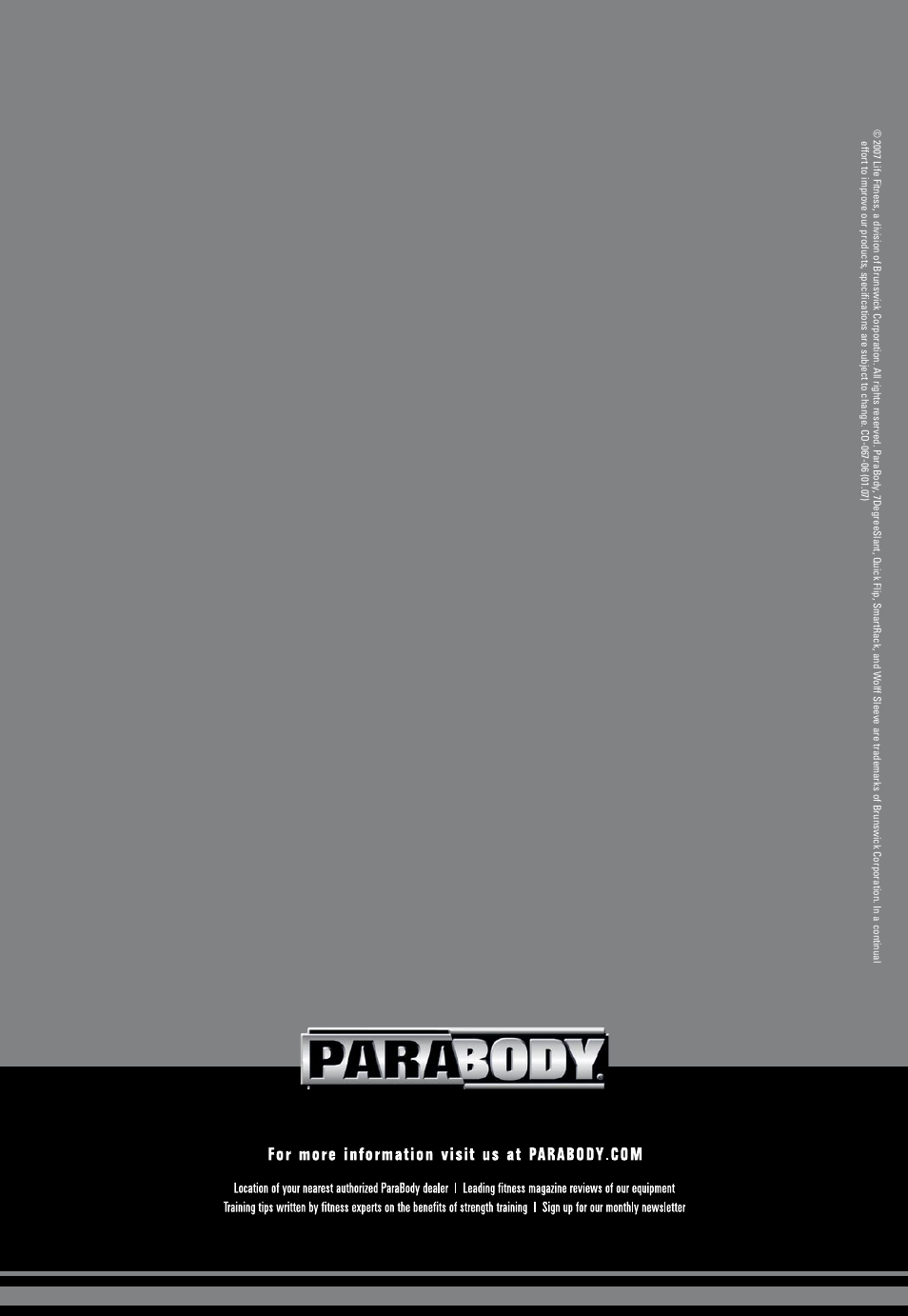 ParaBody Free Weight Smith System User Manual | Page 5 / 5