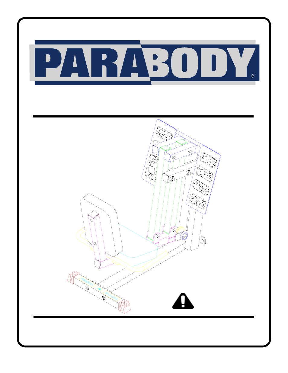 ParaBody Leg Press 100101 User Manual | 14 pages