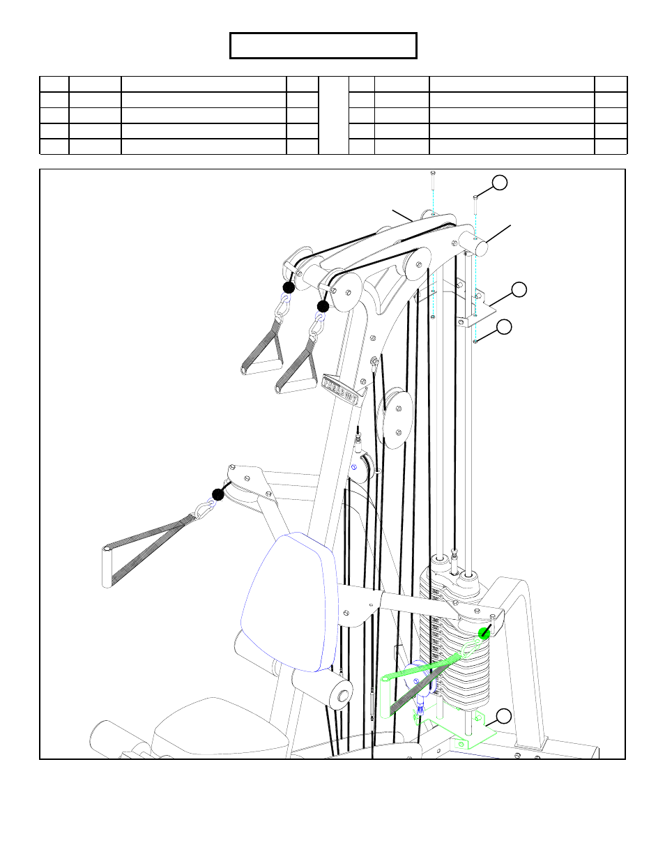 Parts list, Figure 1 | ParaBody 777 User Manual | Page 4 / 5