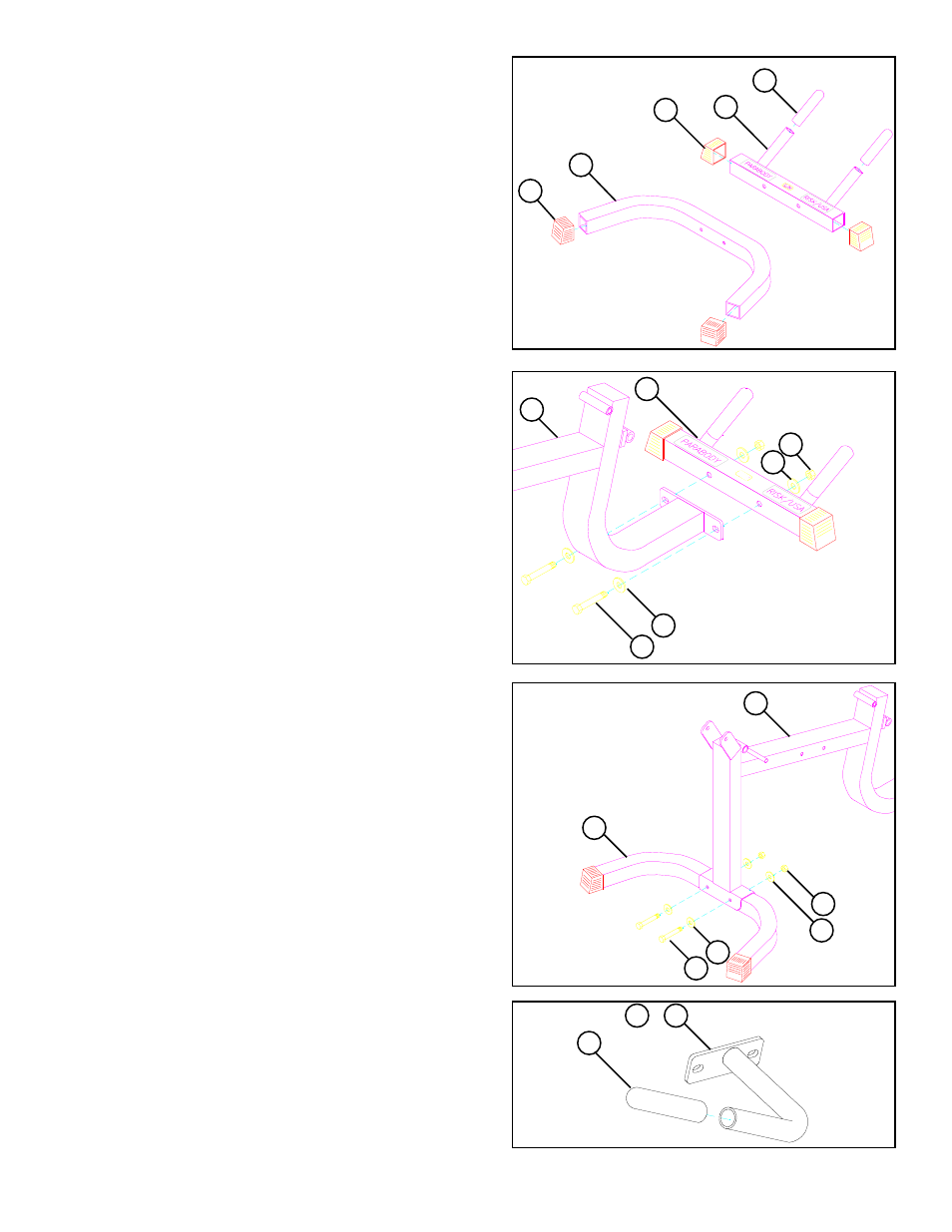 Insert four cover end caps, Figure 1, Figure 2 | Figure 3 figure 4 | ParaBody 829 User Manual | Page 6 / 14