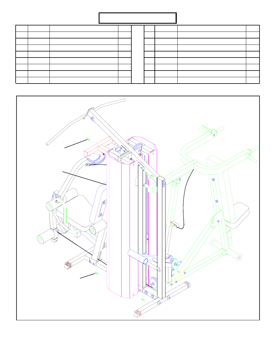 Parts list, Figure 1 | ParaBody 435104 User Manual | Page 3 / 13