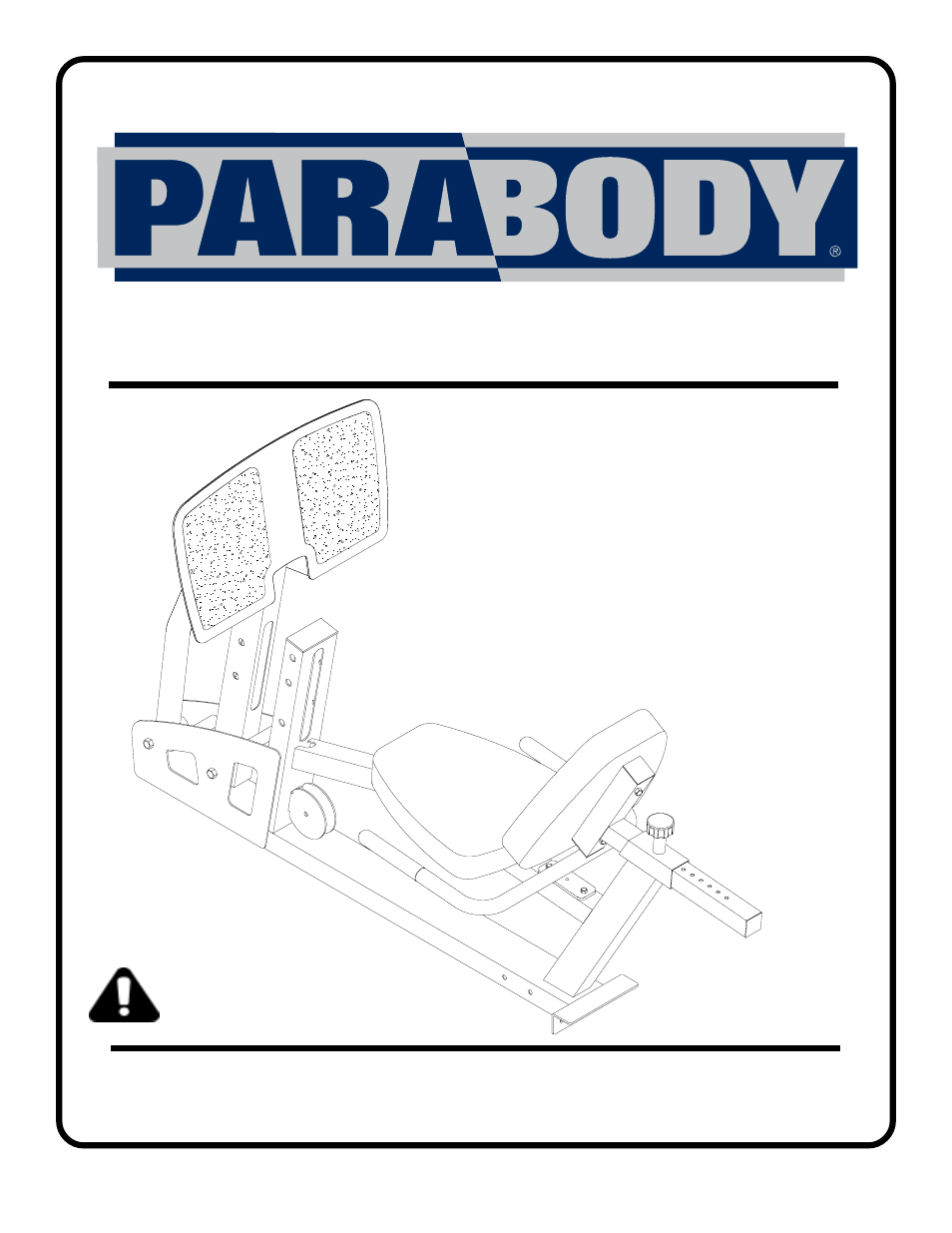 ParaBody Leg Press 5 User Manual | 15 pages