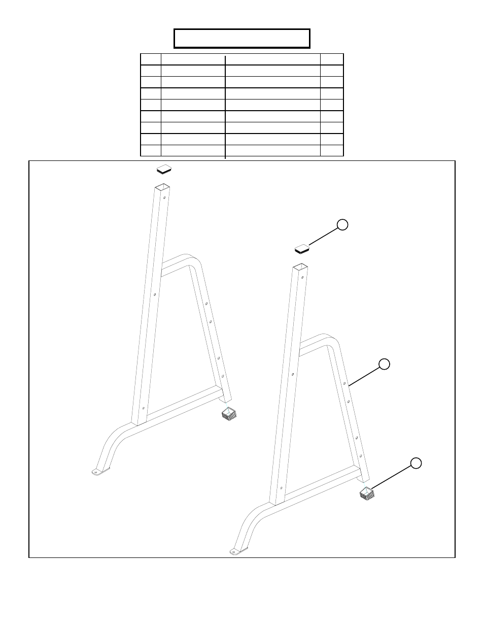 Parts list, Figure 1, Step 1 | ParaBody 838 User Manual | Page 5 / 10