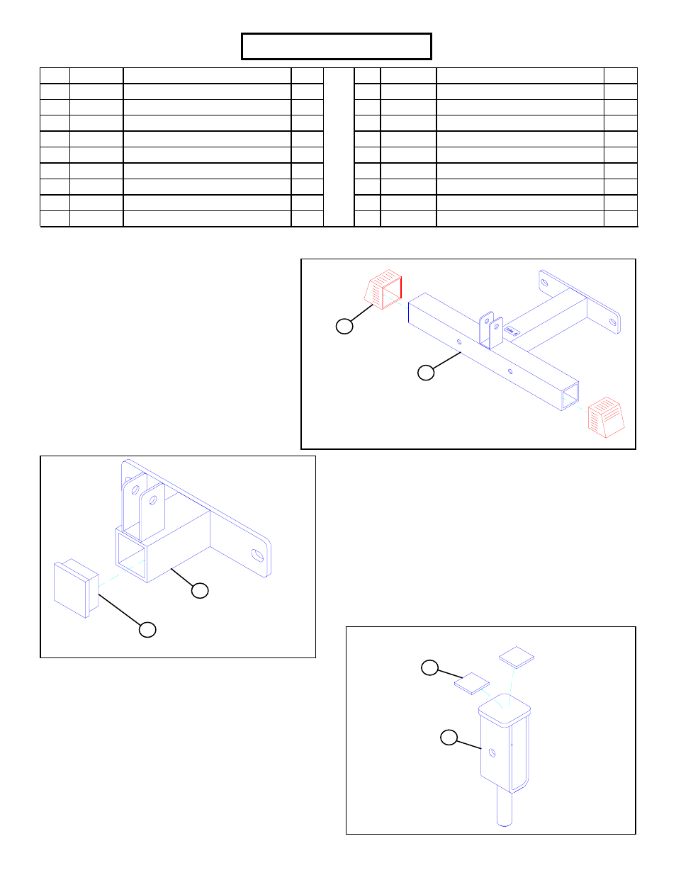Parts list, Figure 1, Figure 2 | Figure 3 | ParaBody 441101 440 User Manual | Page 3 / 10