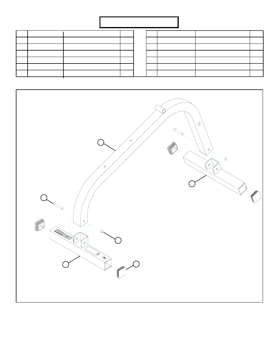 Parts list, Figure 1, Step 1 | ParaBody Home Guide User Manual | Page 4 / 9