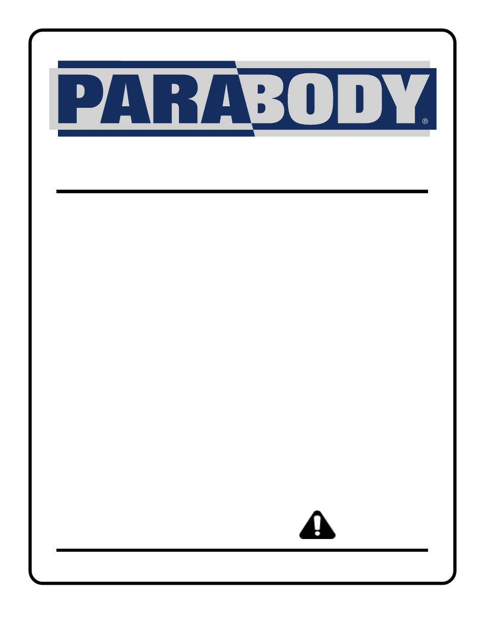 ParaBody 870 User Manual | 4 pages