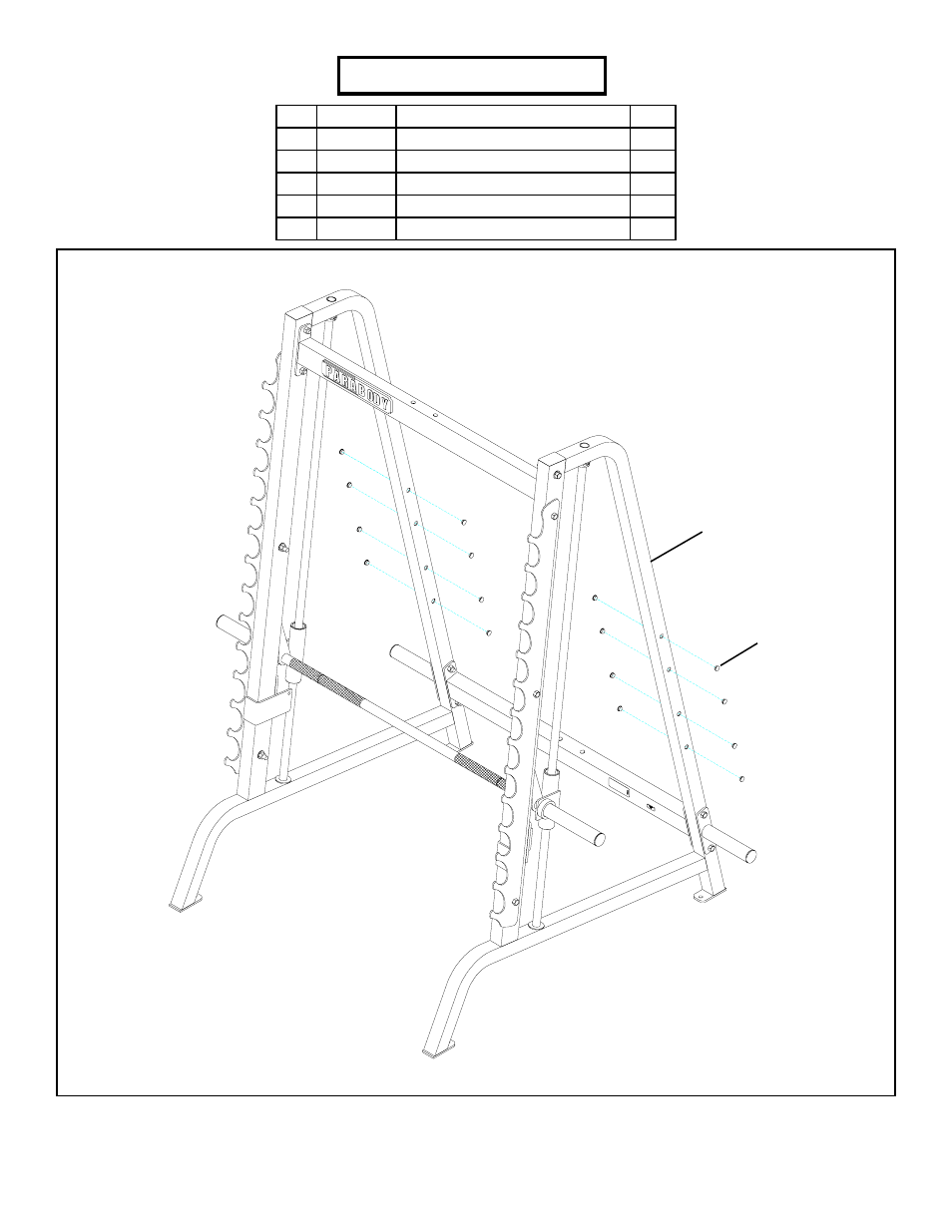 Parts list, Figure 1, Step 1 | ParaBody 890 User Manual | Page 4 / 10