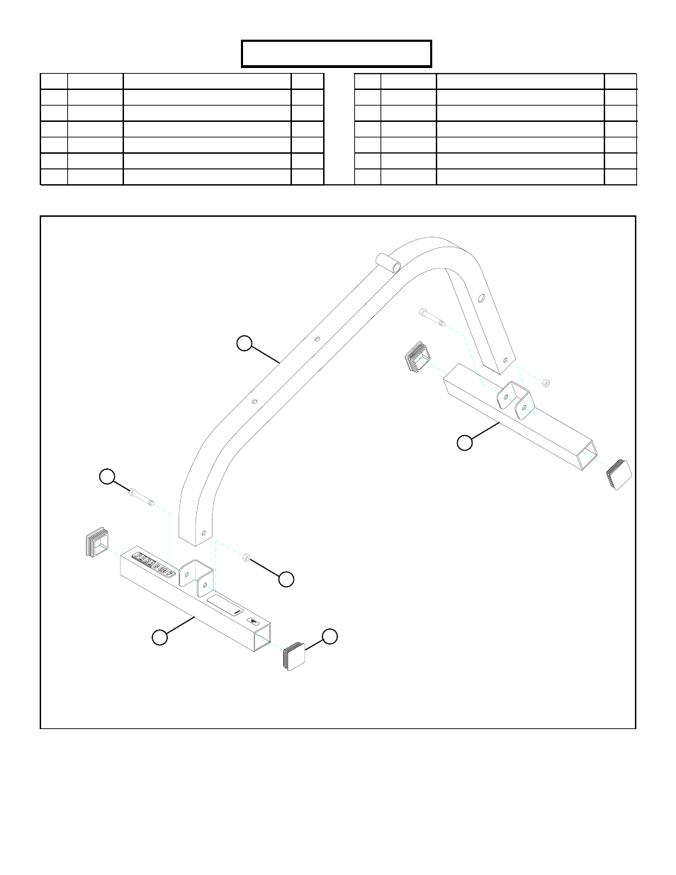 Parts list, Figure 1, Step 1 | ParaBody 855 AB User Manual | Page 4 / 9