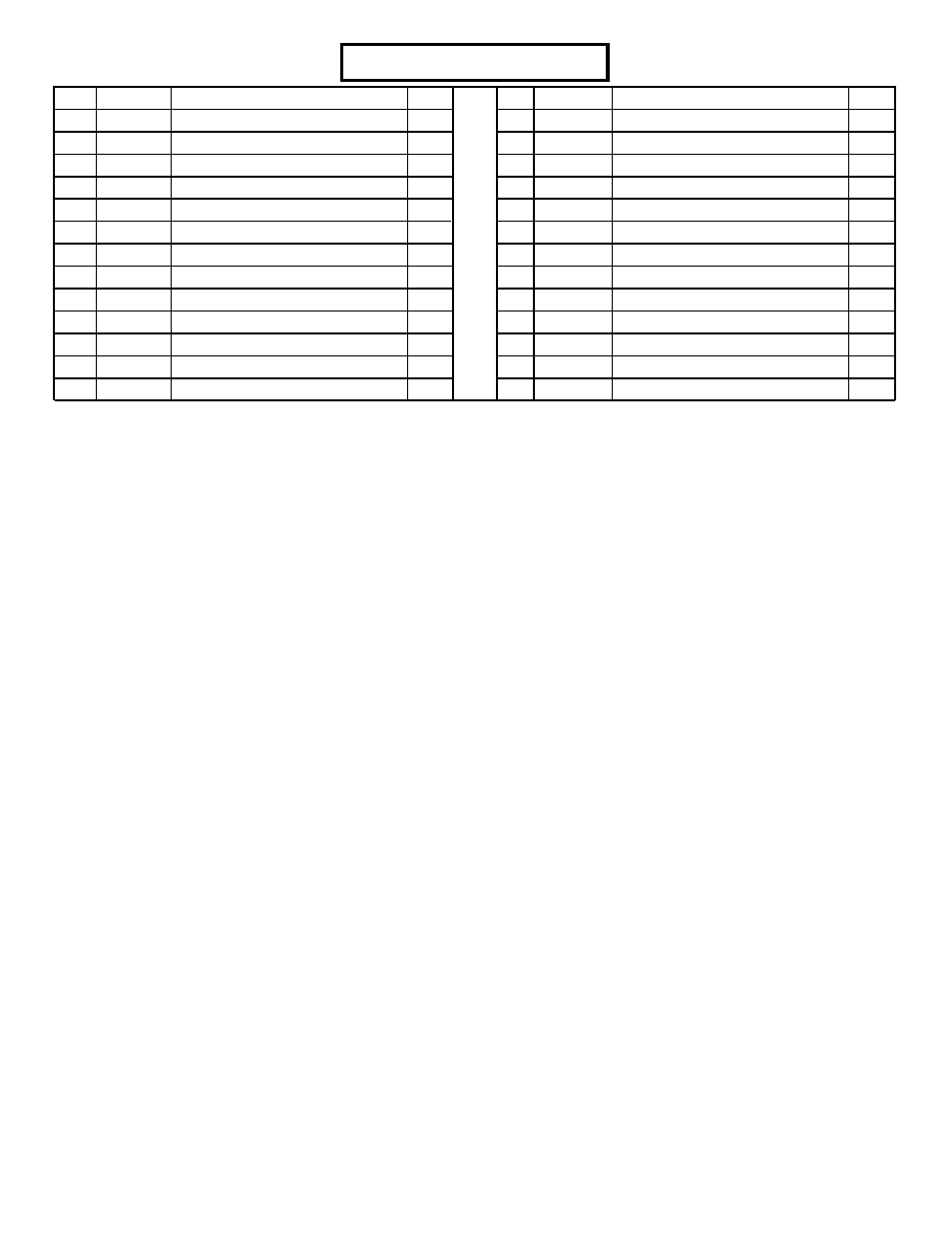 Parts list | ParaBody 883 User Manual | Page 4 / 31