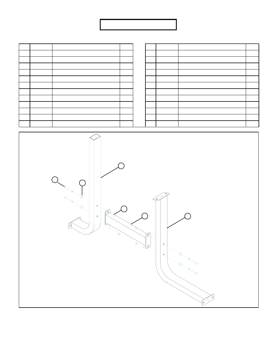 Parts list, Figure 1, Step 1 | ParaBody 821 User Manual | Page 5 / 11