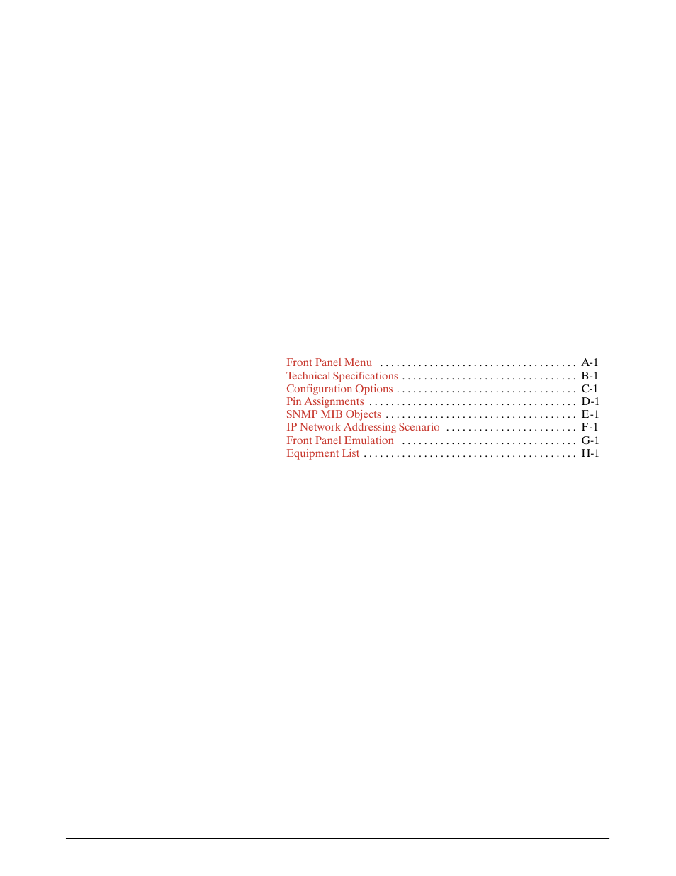 Maintenance, Appendices, Glossary index | Paradyne ACCULINK 336x E1 User Manual | Page 6 / 168