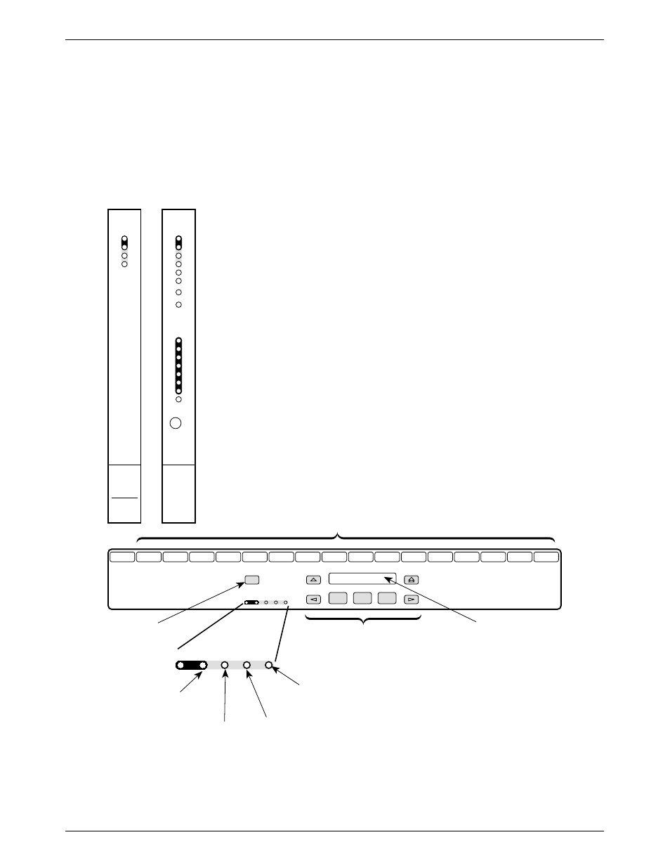 Status indicators, Select key status indicators carrier slots 1–16, Keypad lcd | Paradyne 3911 User Manual | Page 39 / 280
