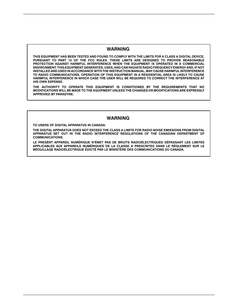 Notices, Warning | Paradyne 3911 User Manual | Page 4 / 280