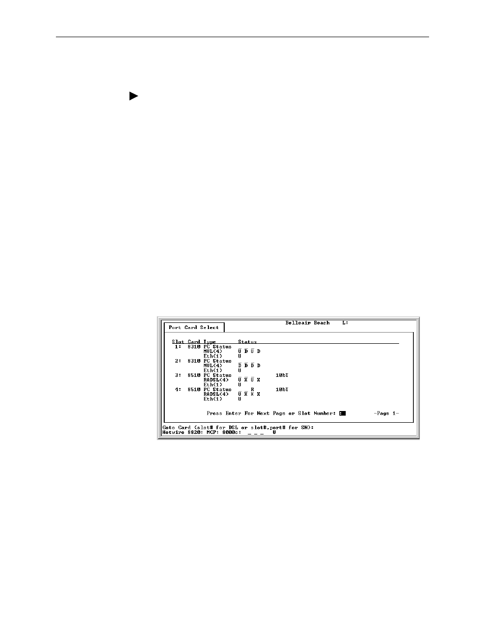 Accessing a selection screen | Paradyne 8510 User Manual | Page 33 / 136