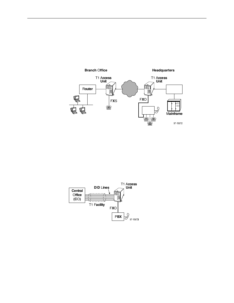 Off-premises extension (opx), Direct inward dial (did) | Paradyne T1 T1 Access Mux 926x User Manual | Page 42 / 326