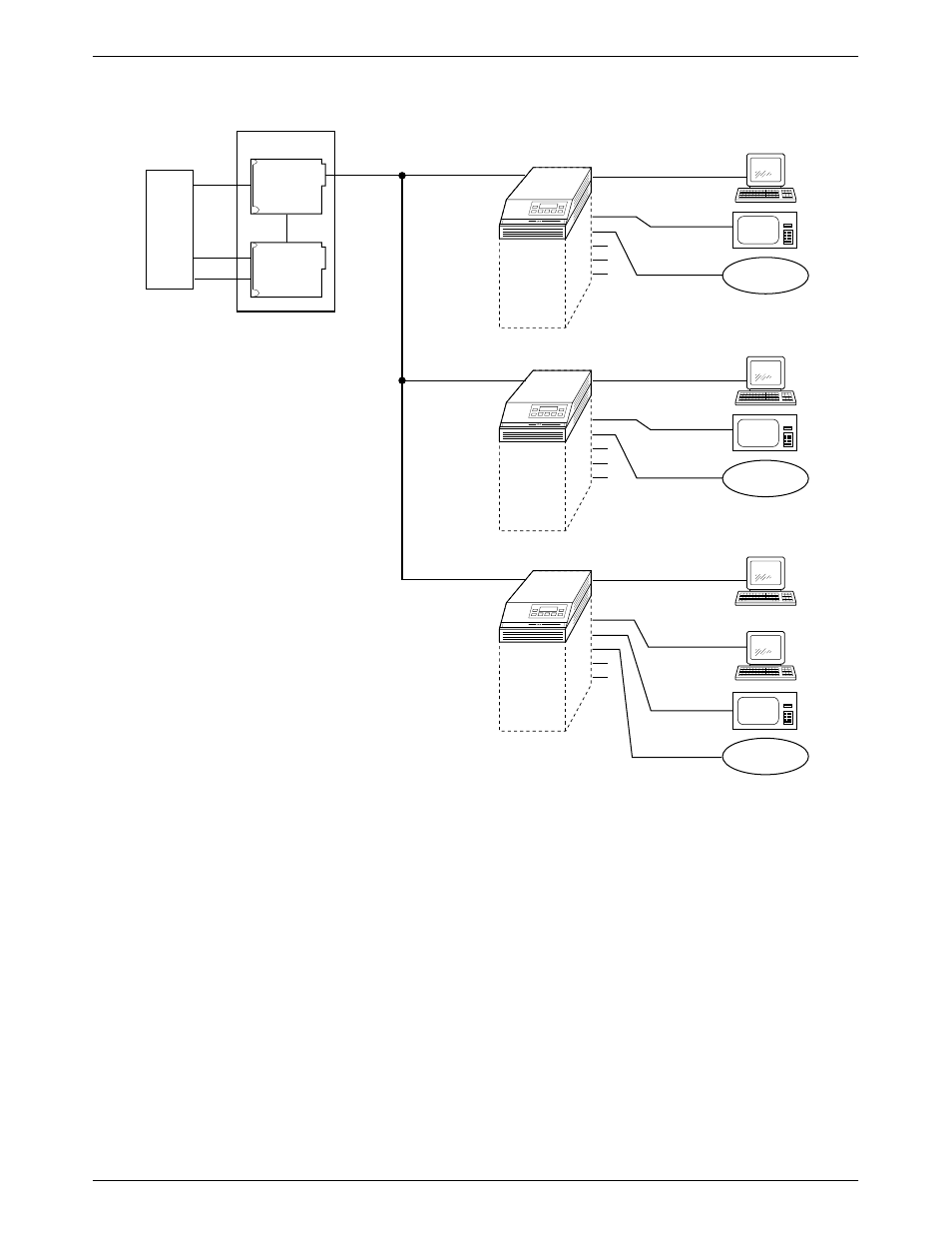 Tdm mode, Data. in, Figure c-1 | The dds multipoint circuit is | Paradyne COMSPHERE 3611 User Manual | Page 64 / 81